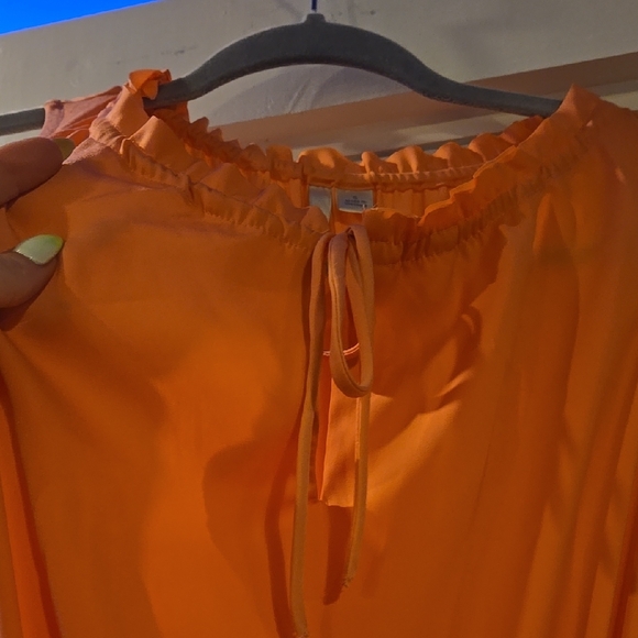 Peach Summer Sleeveless Dress - Picture 3 of 3